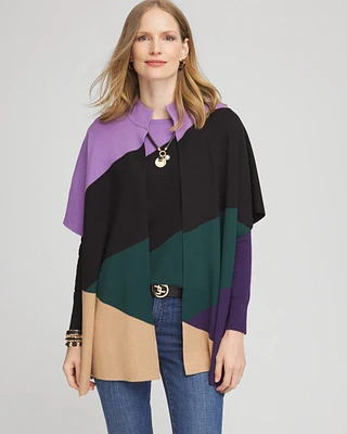 Colorblock Sweater Ruana