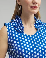 ® UPF Neema Dot Ruffle Tank