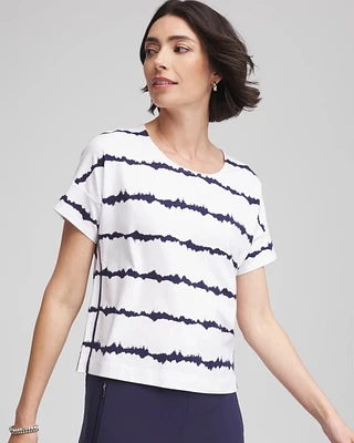 Zenergy® UPF Knit Striped Dolman Top