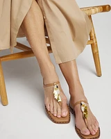 Parrot T-Strap Sandals