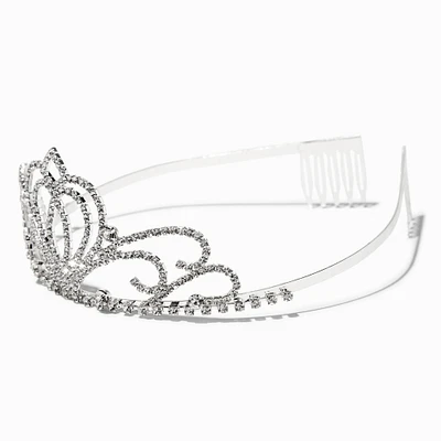 Silver Crystal Andrea Tiara