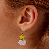 Star "Pow" Drop Earrings