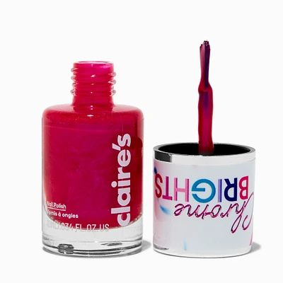 Chrome Brights Single Nail Polish - Hot Pink