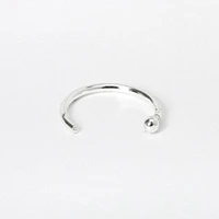 22G Sterling Silver Open Nose Ring