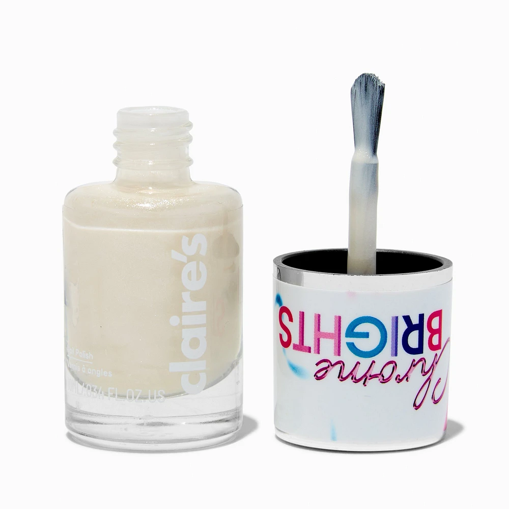 Chrome Brights Single Nail Polish - White