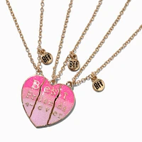 Best Friends Ombré Heart Pendant Necklaces