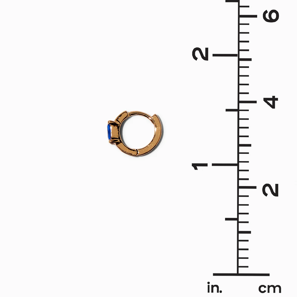 Gold-tone Cubic Zirconia Earring Stackables Set