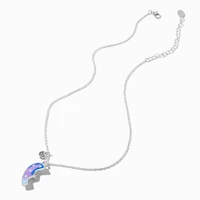 Best Friends Starry Split Heart Pendant Necklaces - 3 Pack