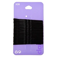 Black Large Bobby Pins - 30 Pack