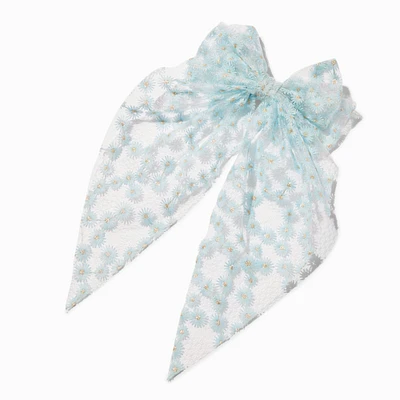 Daisy Lace Hair Bow Clip