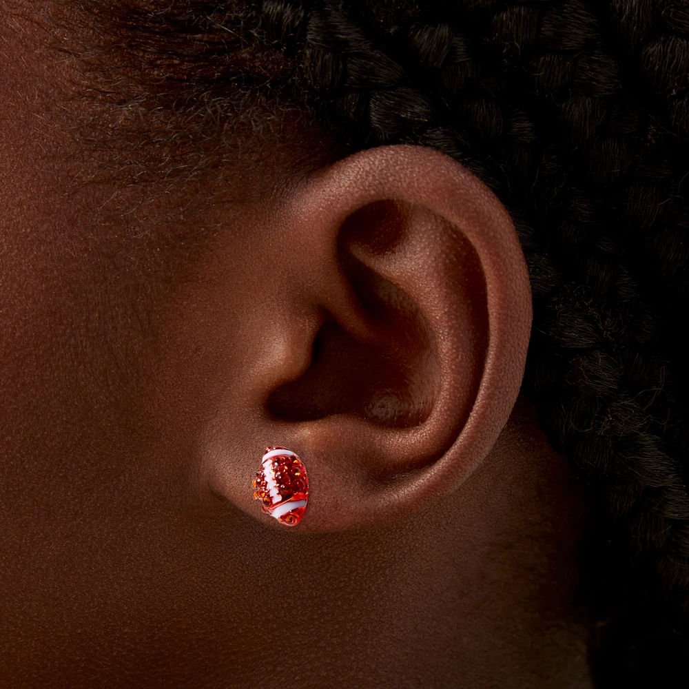 Football Stud Earrings 