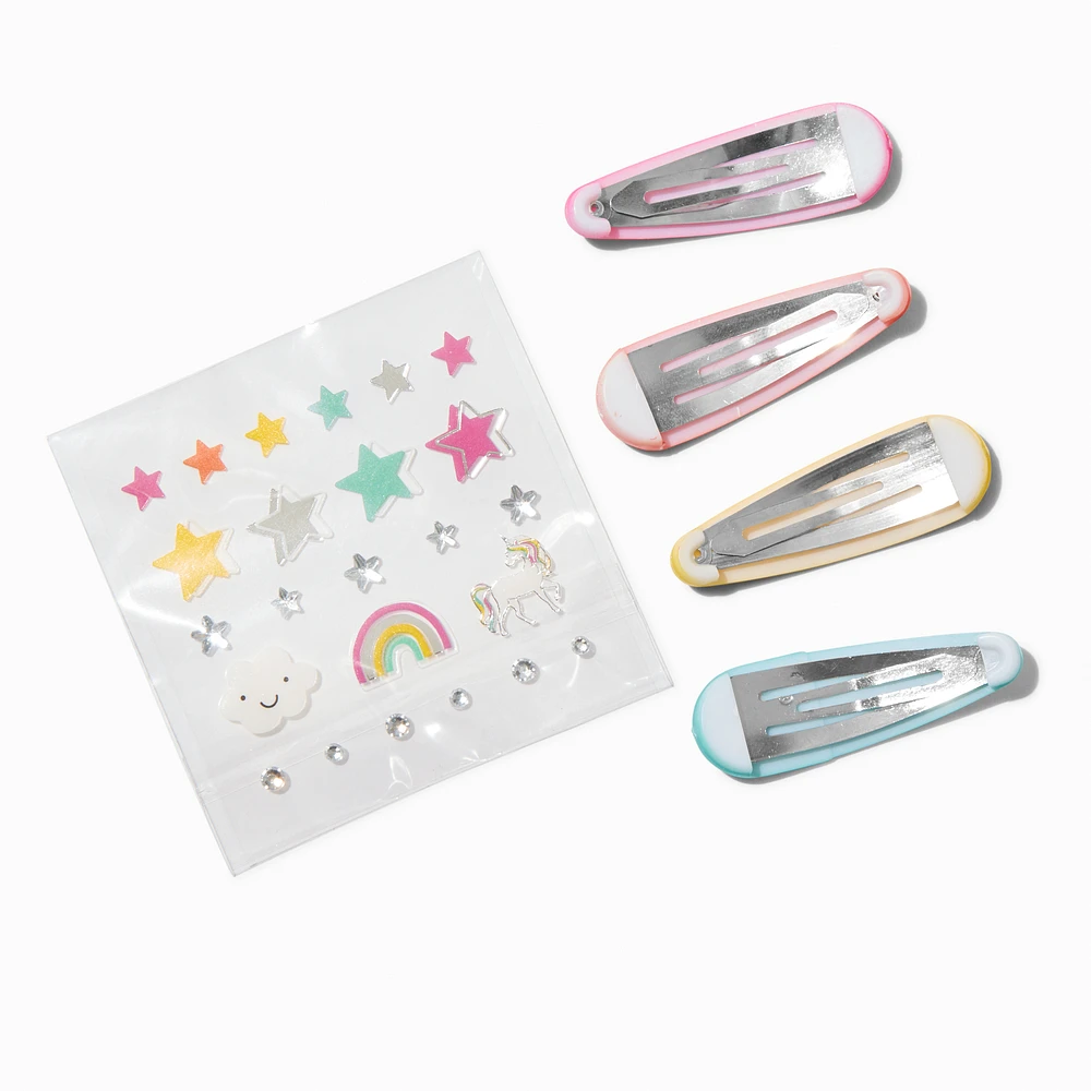 Claire's Club Make-It-Yourself Rainbow Snap Hair Clip Kit