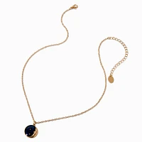 Mood Crescent Moon Pendant Necklace 