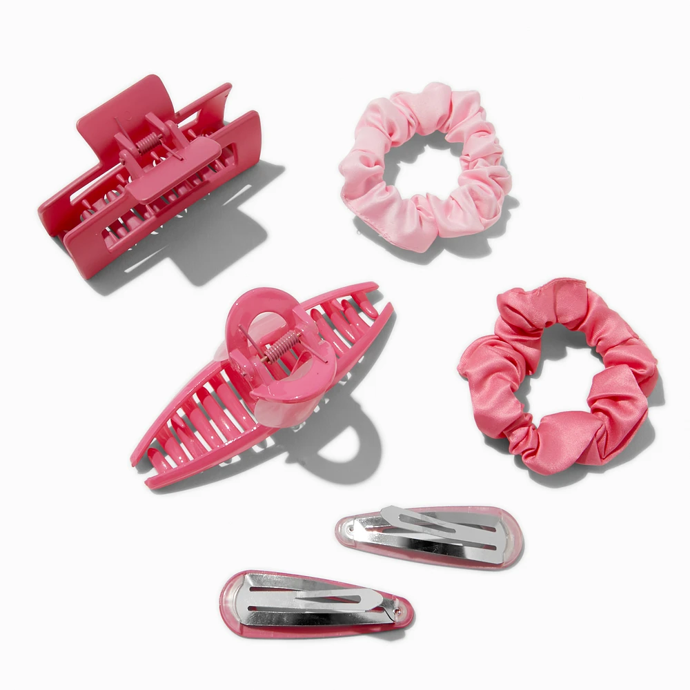 Mixed Scrunchie & Hair Clip Set