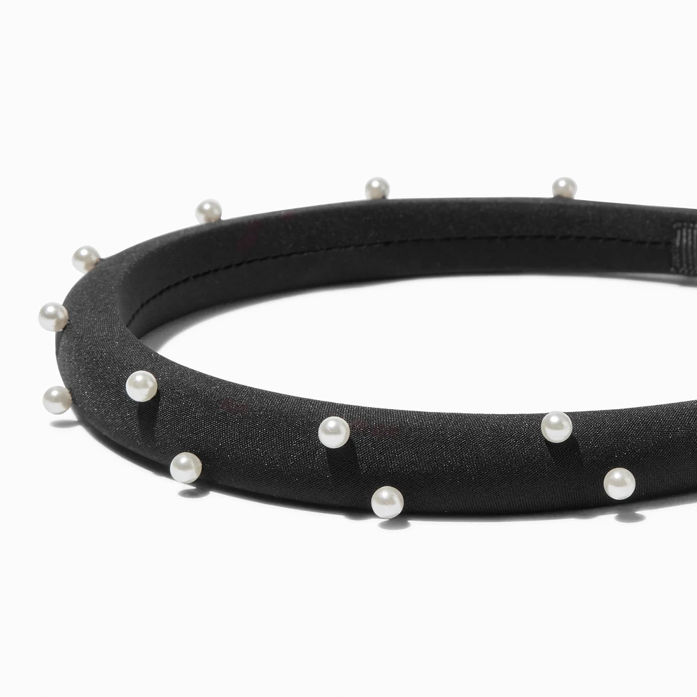 Black Pearl Embellished Headband
