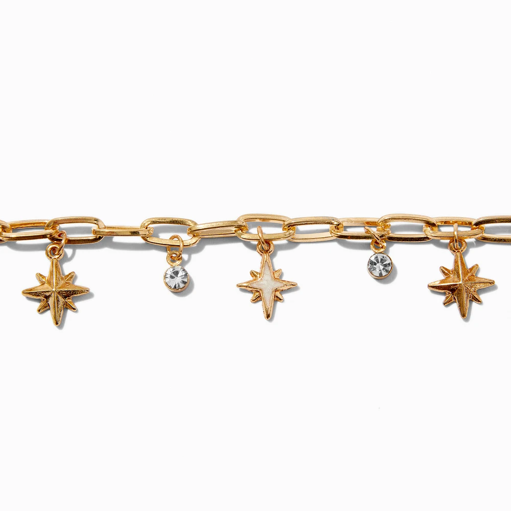 Gold-tone Celestial Charm Bracelet