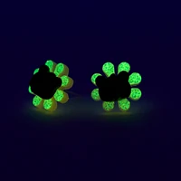 C LUXE by Claire's Sterling Silver Post Glow in the Dark Bear Flower Stud Earrings