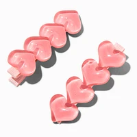 Puffy Heart Hair Clips