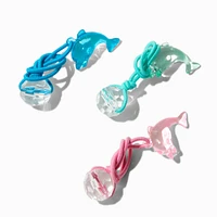 Claire's Club Dolphin Charm Hair Ties - 6 Pack