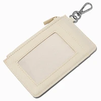 White Nylon Credit Card Case