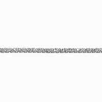 Silver-tone Cubic Zirconia Tennis Choker Necklace