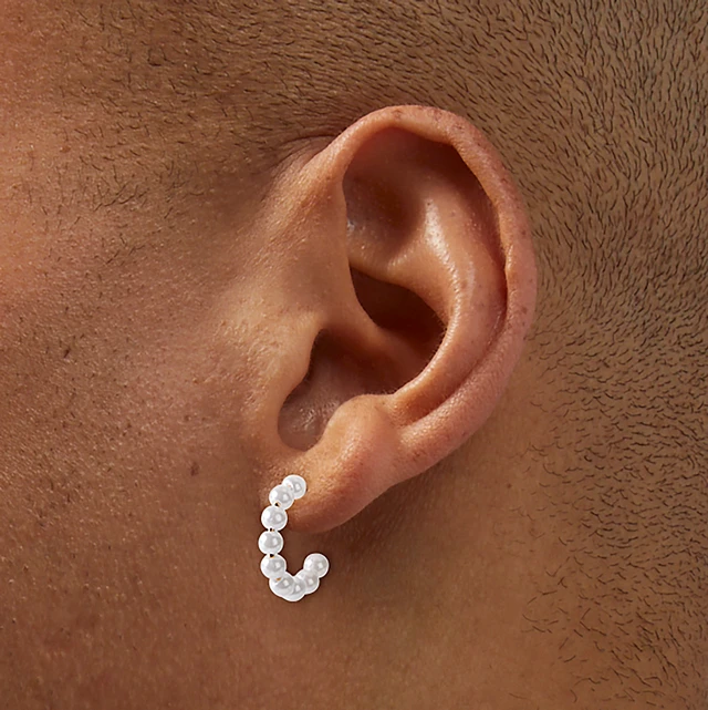 For Piercing C LUXE By Claire's Silver-tone Titanium 12mm Tube