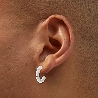 Gold-tone Bow & Pearl Mixed Stud & Hoop Earrings - 6 Pack