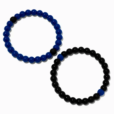 Black & Blue Fortune Bracelets - 2 Pack