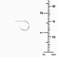 C LUXE by Claire's Sterling Silver 10mm Hoop Earrings