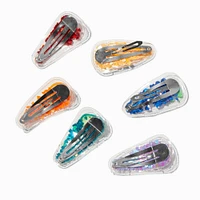 Claire's Club Rainbow Fruit Shaker Snap Hair Clips -  Pack