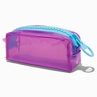 Purple Neon Colorblock Pencil Case