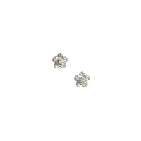 C LUXE by Claire's 18kt Gold Plated 5mm Crystal Flower Stud Earrings