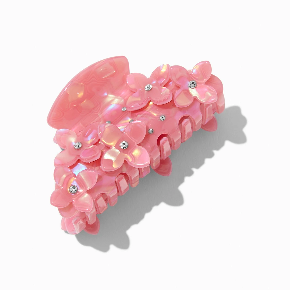 Crystal Flower Hair Claw