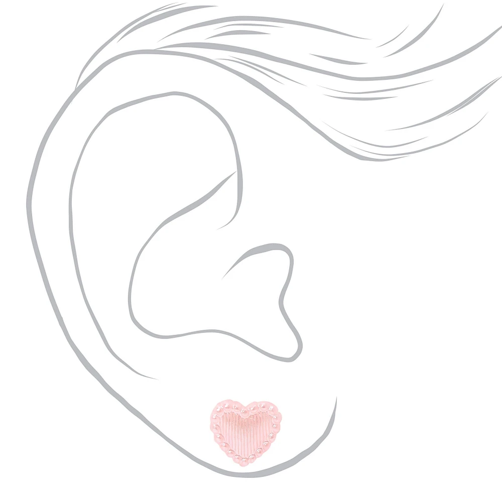 Claire's Club Pretty & Pink Stick On Earrings - 30 Pack