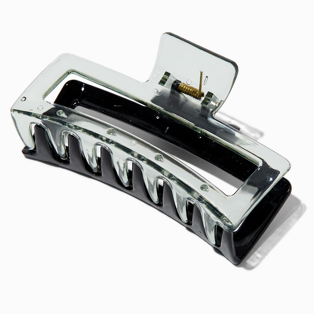 Large Two-Tone Rectangular Hair Claw