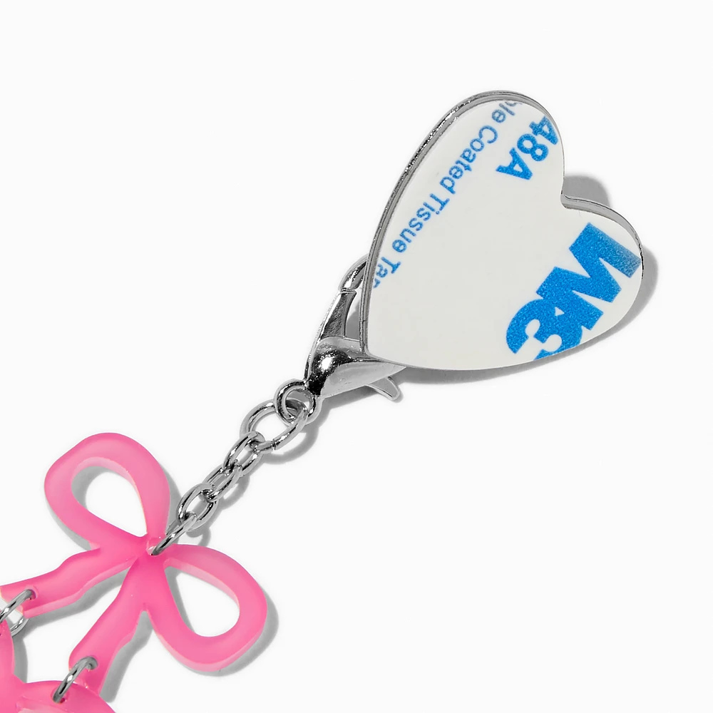 Pink Bows Sticker Tumbler Charm