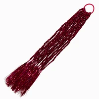 Pink Tinsel Faux Hair Tie