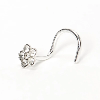 22G Sterling Silver Dainty Daisy Nose Stud
