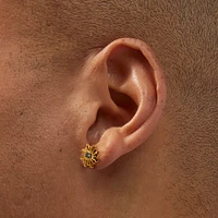 C LUXE by Claire's 18kt Gold Plated Cubic Zirconia Sun Stud Earrings