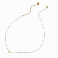 Gold-tone Stainless Steel Heart Pendant Necklace