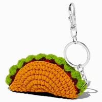Taco Crocheted Keychain