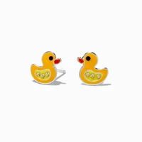 C LUXE by Claire's Sterling Silver Crystal Duck Stud Earrings