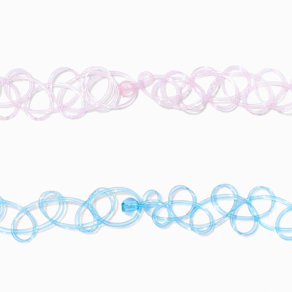 The Smurfs™ Claire's Exclusive Tattoo Choker Necklace Set - 2 Pack
