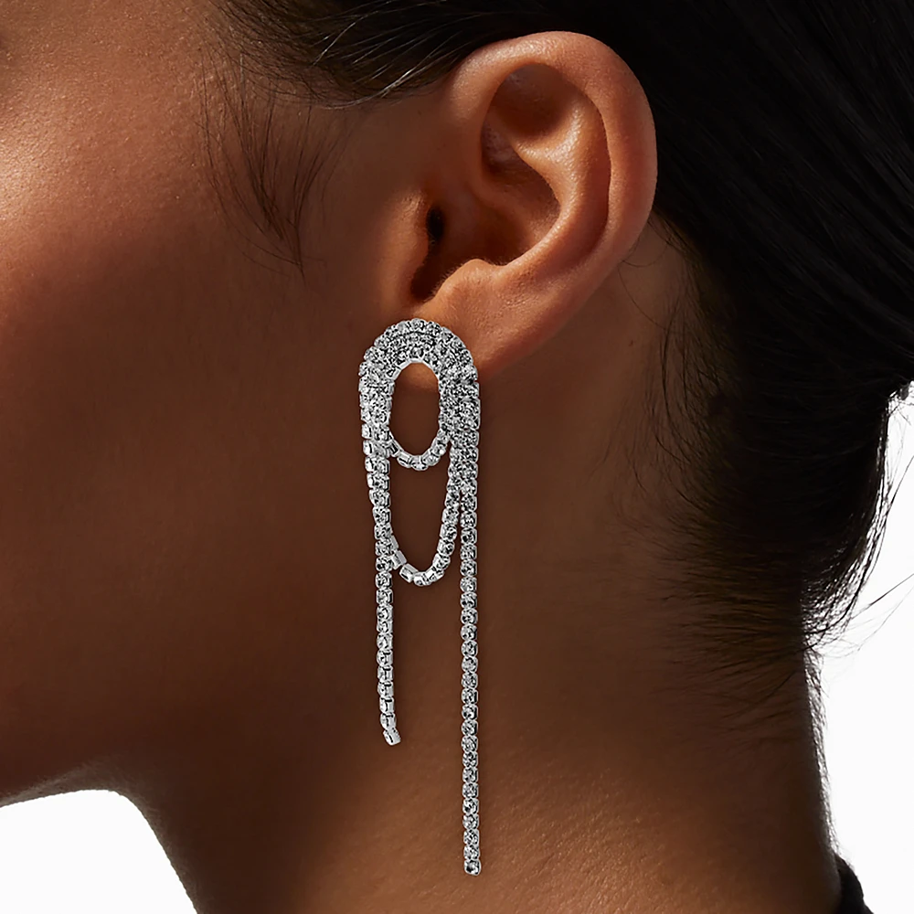 Crystal Knotted Drop Earrings