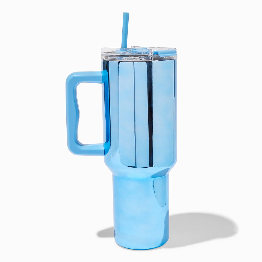 Chrome Stainless Steel Handled Tumbler