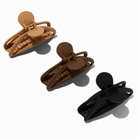 Curved Open Boho Hair Claws - 3 Pack