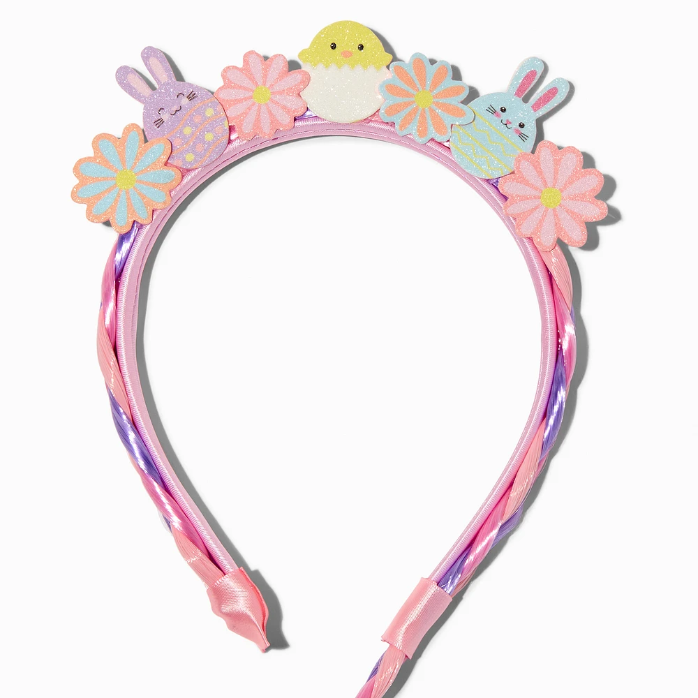 Easter Icons Faux Hair Braided Headband