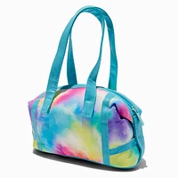 Claire's Club Tie Dye Rainbow Small Duffel Bag
