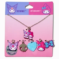Sanrio® Claire's Exclusive My Melody™ & Kuromi™ Multi Charm Pendant Necklace - 6 Pack