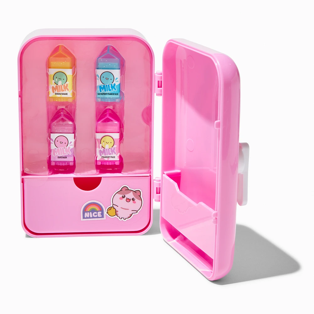 Pink Fridge Sticker & Lip Balm Set - 4 Pack